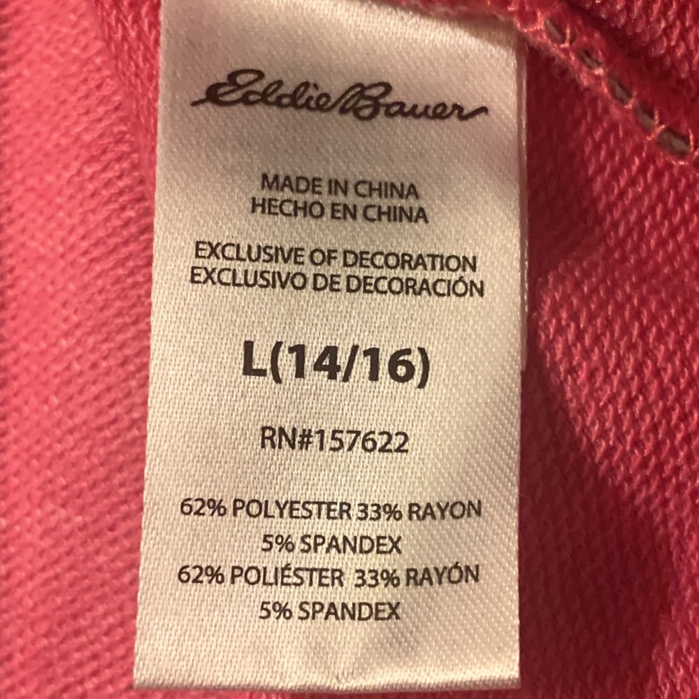 Eddie Bauer Girls Pink Infinity Crisscross Hoodie - Picture 10 of 12